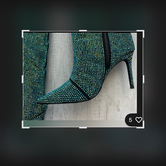 INC International Concepts Glittering Heeled Boots - Picture 12 of 12